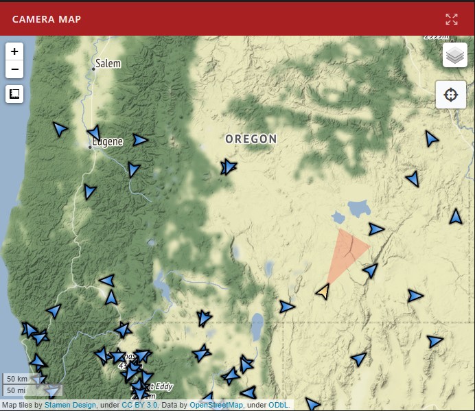 Beatys Butte is among more than 30 camera sites in the Idaho, Oregon, and Washington region of the ALERTWildfire network.